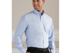 Russell Pitkähihainen Easy Care Oxford paita
