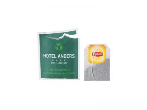 Lipton tee-pussi omalla painetulla kääreellä