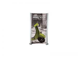 Kaareva mainosseinä Curved Graphic Panel Kit A