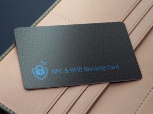 RFID Blocking kortti logo laseroinnilla