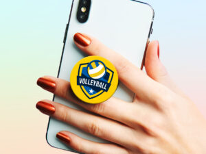 Popsocket omalla logolla