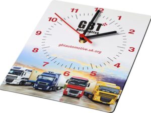 Brite-Clock seinäkello kierrätysmateriaalista painatuksella